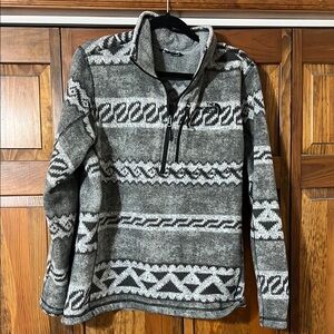 Men's Gray Patterned Sweater